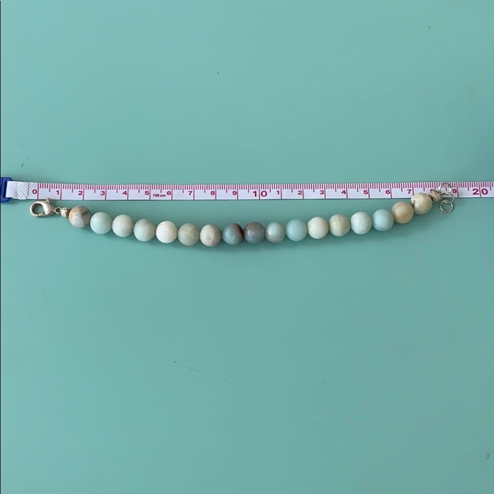 Handmade semiprecious stone bracelets by me.